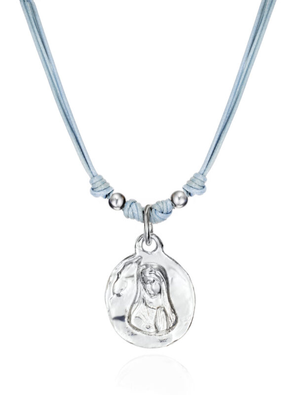 Medalla plata virgen manitas